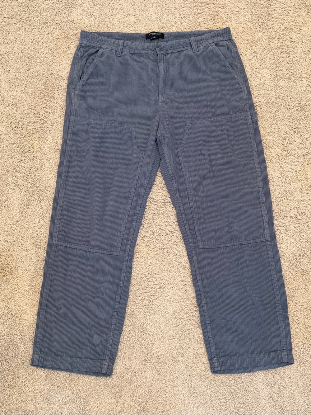 Cotton On Men's Slate Blue Corduroy Utility Pants